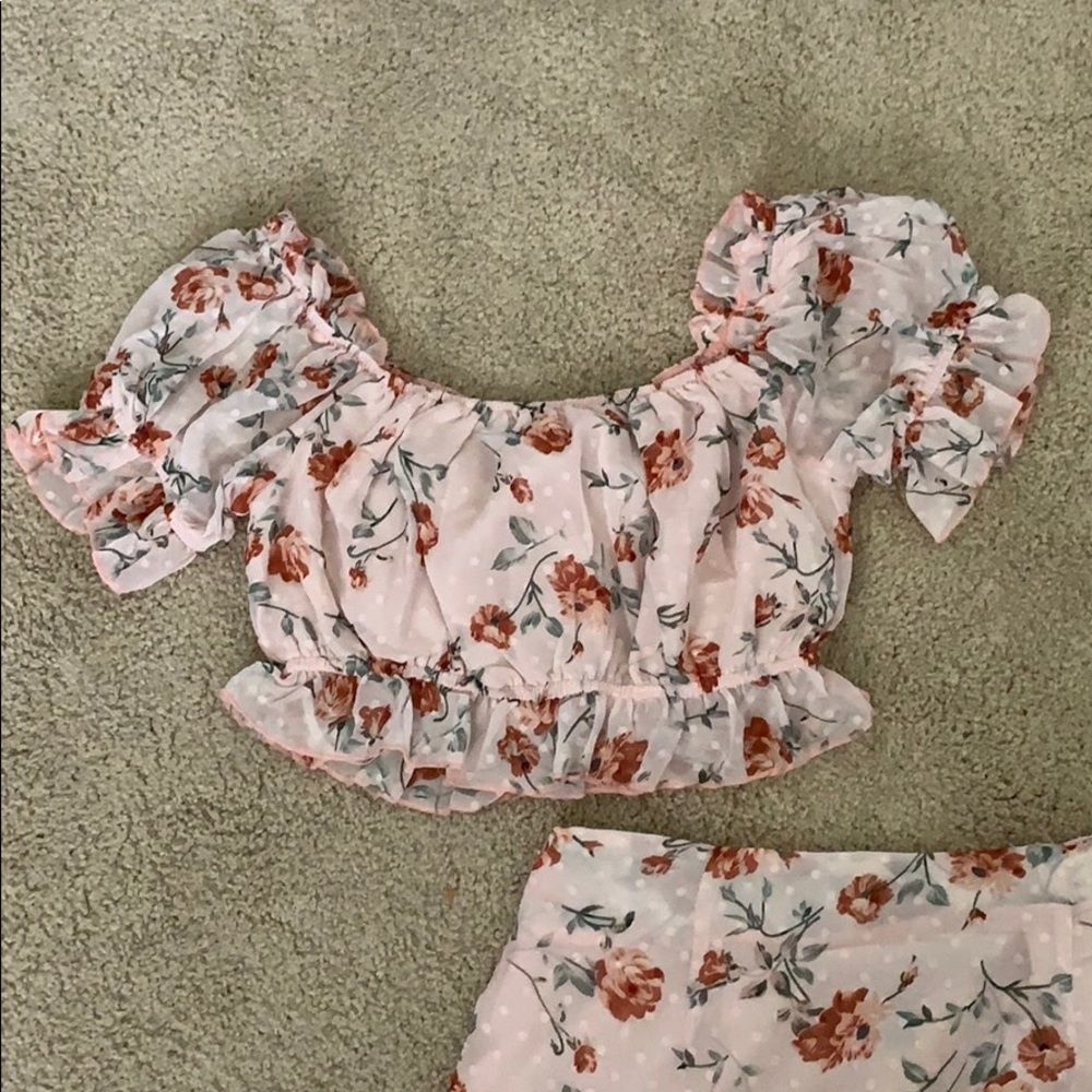 Floral skirt and top